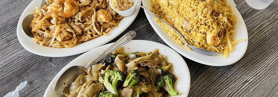 Pad Thai, fried rice, and noodles at Thai Original BBQ
